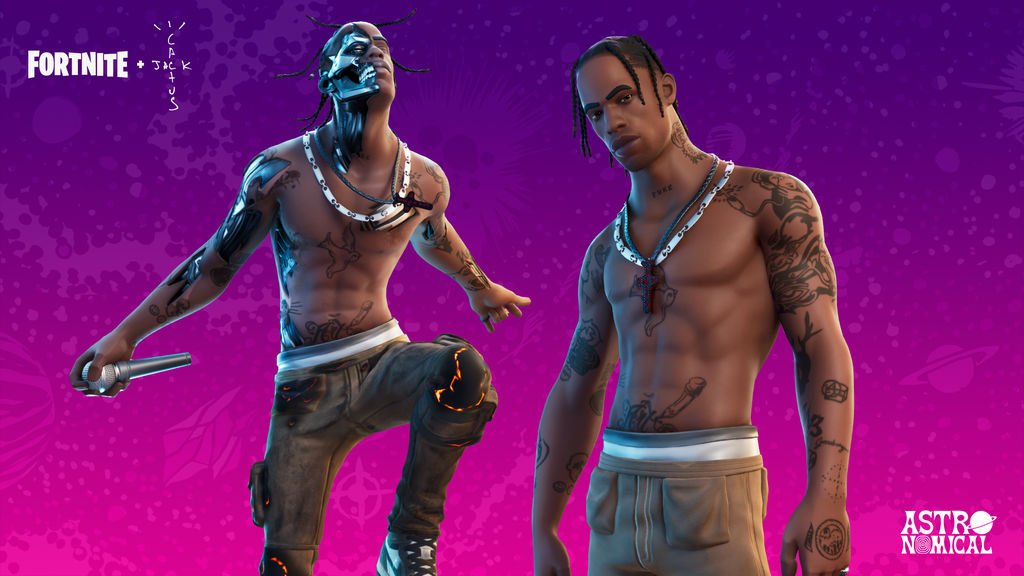 Así es la skin que puedes obtener en el evento Astronomical de Travis Scott