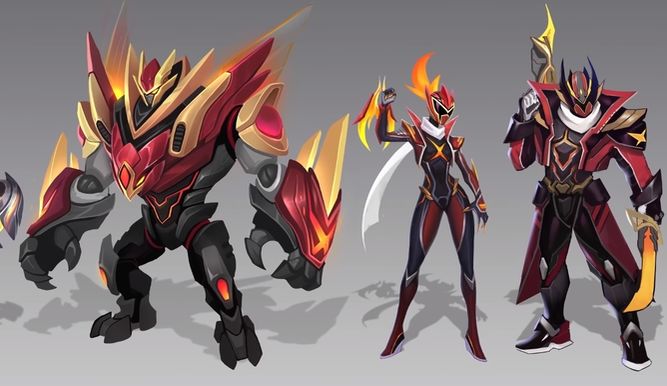 Bocetos de los aspectos de FunPlus Phoenix