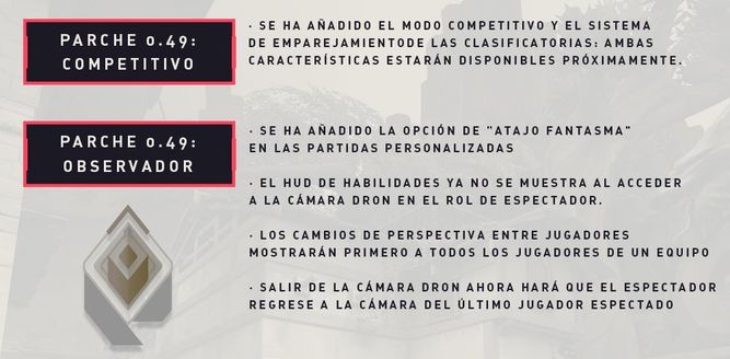 Cambios en el competitivo y observador del parche 0.49