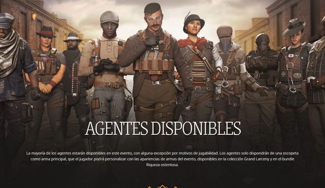 Agentes disponibles en el nuevo modo