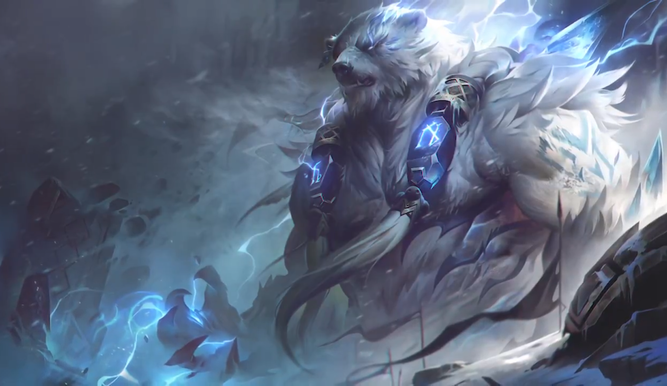 Nuevo splash art de Volibear