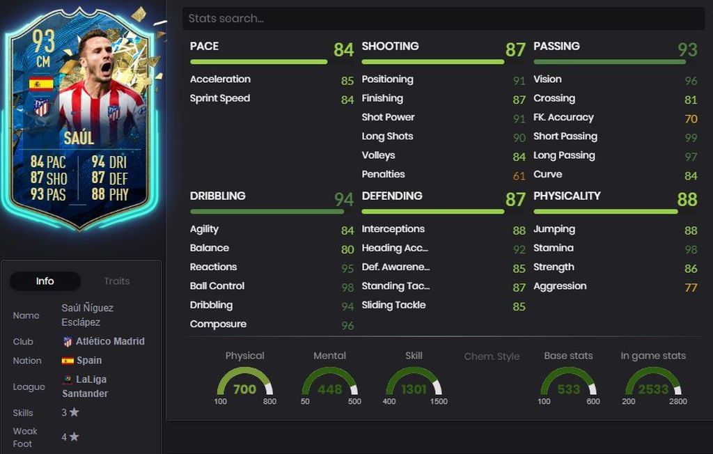 Saúl Ñíguez - 93 - DCP (Expira el 14 de mayo)