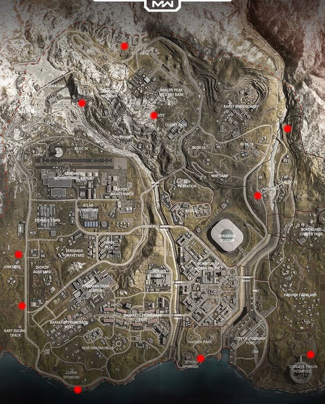Todos los búnkeres de Warzone