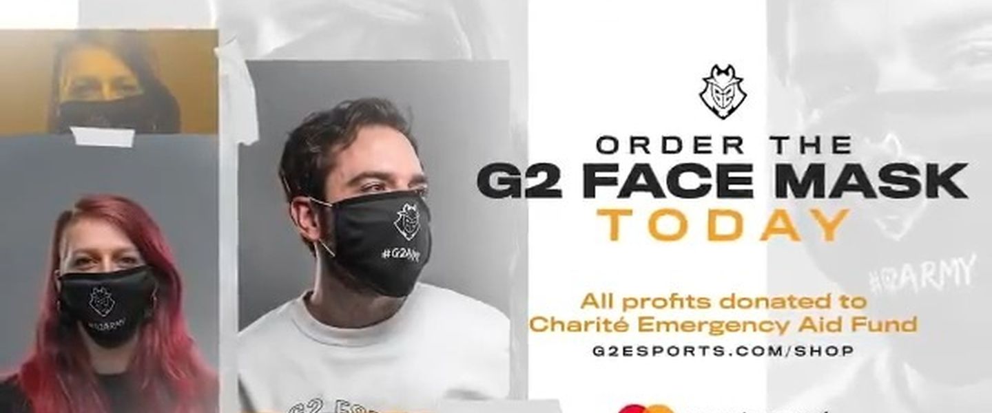 Las mascarillas de G2 servirán para recaudar fondos en la lucha contra el coronavirus