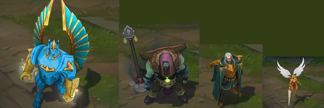 Galio, Yorick, Swain o Kayle, con un chroma de su antiguo modelo