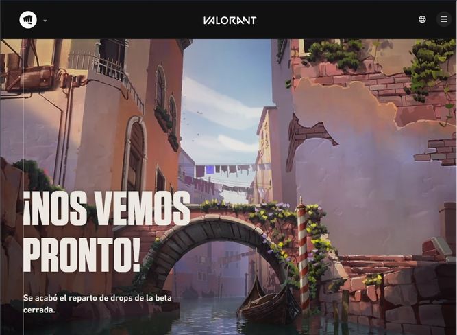 Página oficial de VALORANT