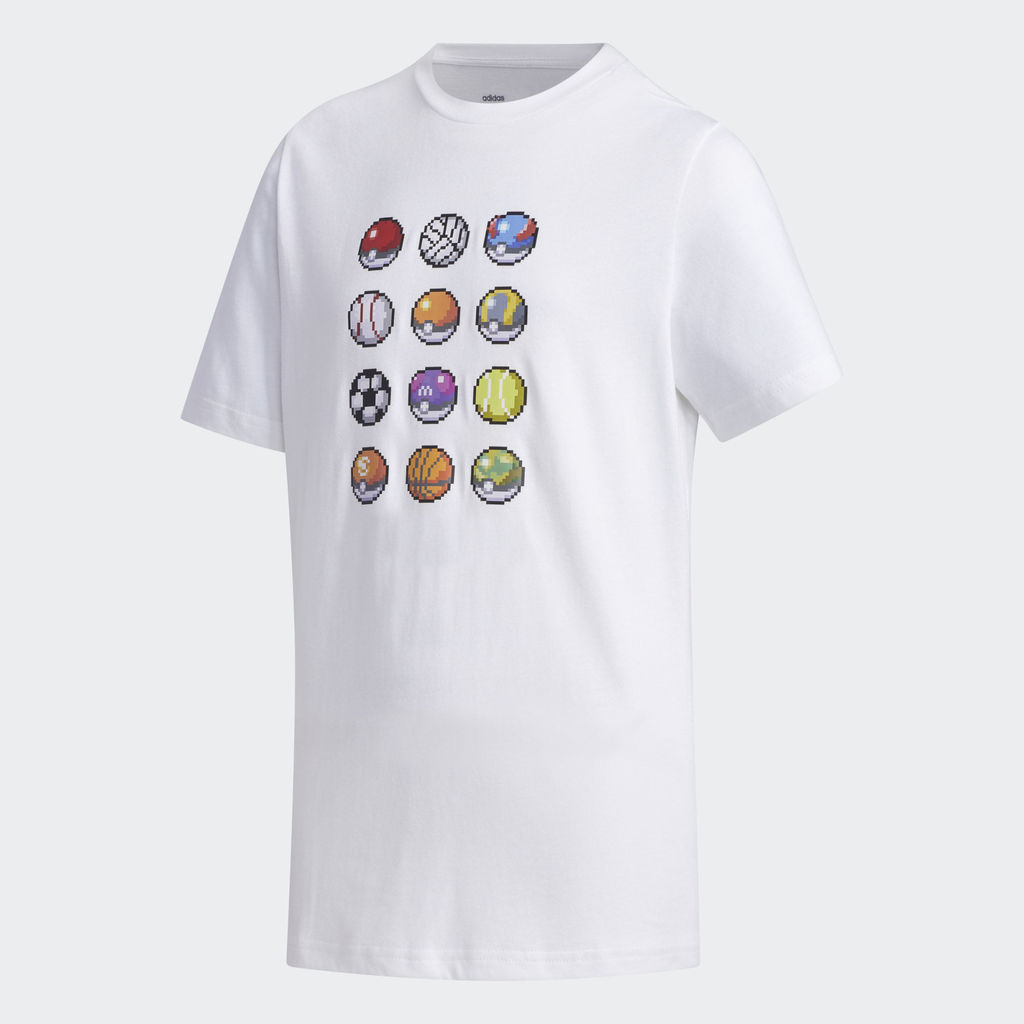 Camiseta con Pokéballs y otros balones