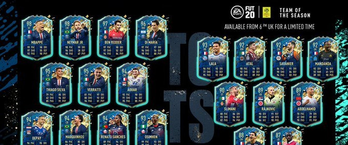 Todos los TOTSSF de la Ligue 1