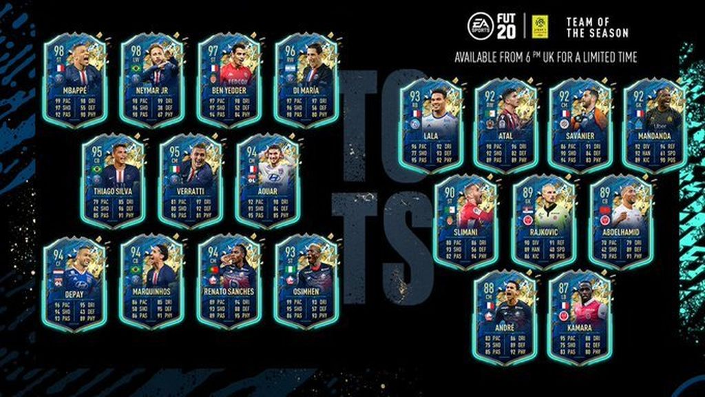 Todos los TOTSSF de la Ligue 1