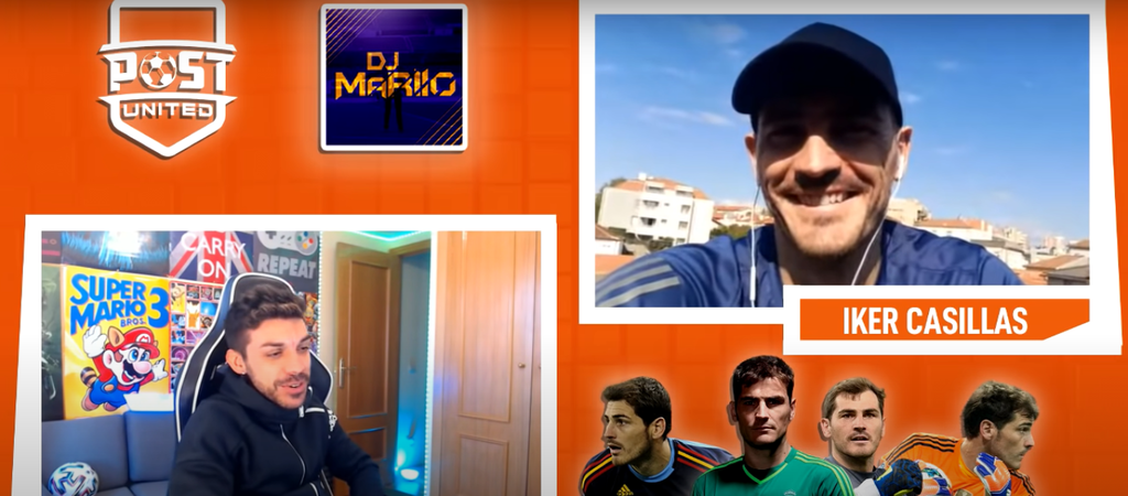 Con Iker Casillas