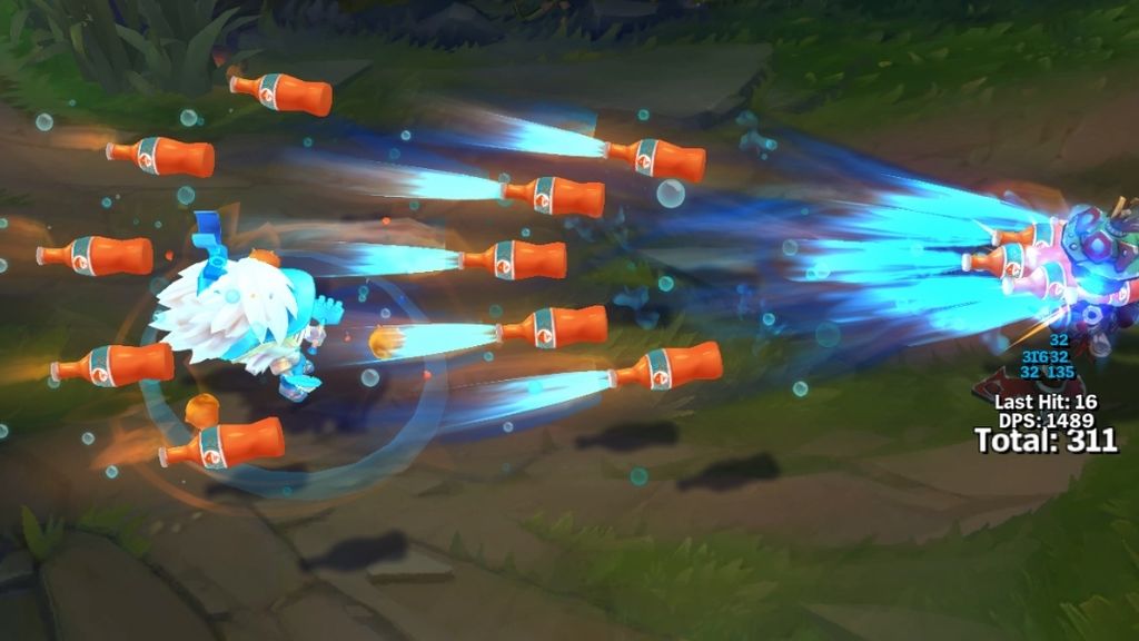Heimerdinger Fiesta en la Piscina (habilidades)