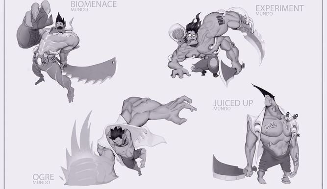 Más bocetos de Dr. Mundo