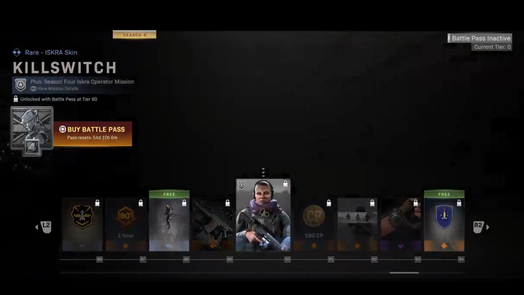 Temporada 4 Call of Duty: El pase de batalla al completo