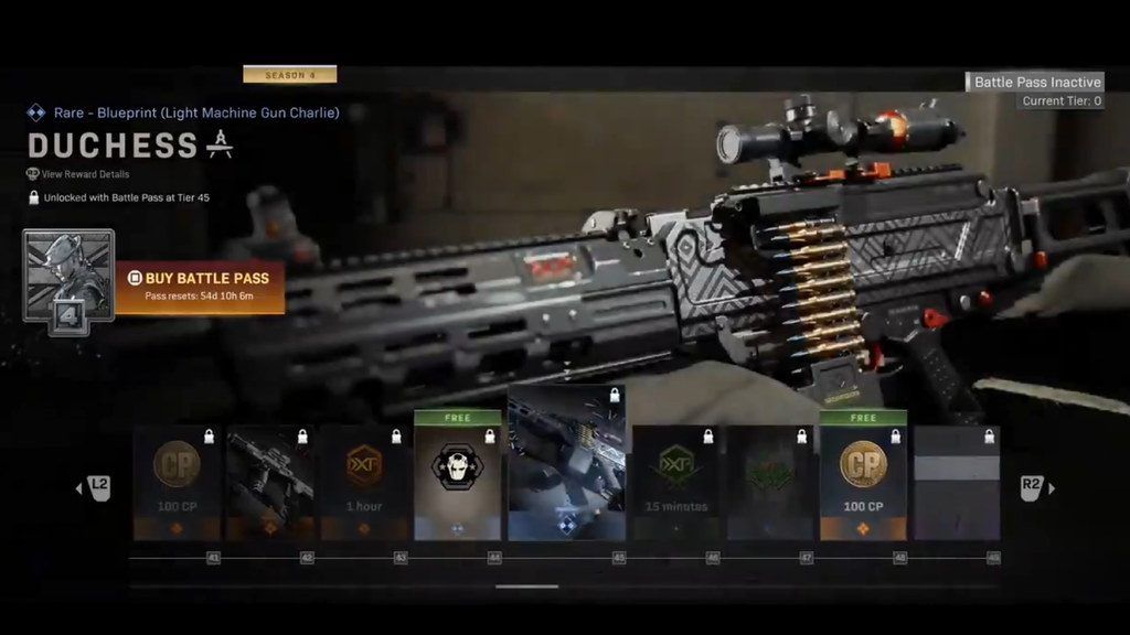 Temporada 4 Call of Duty: El pase de batalla al completo