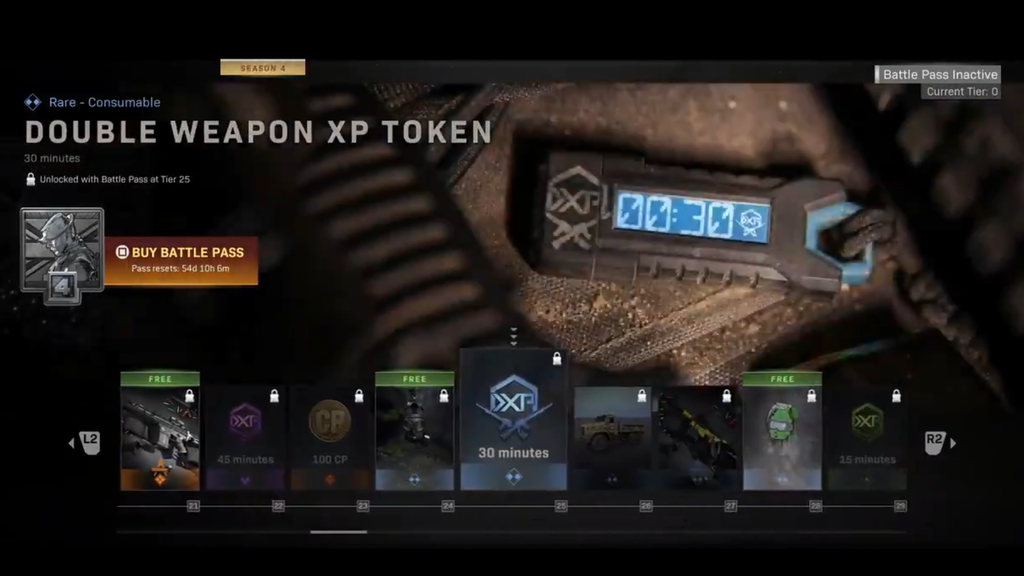 Temporada 4 Call of Duty: El pase de batalla al completo