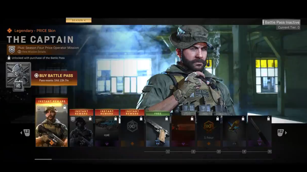 Temporada 4 Call of Duty: El pase de batalla al completo