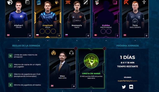 Un roster de LEC SuperFantasy