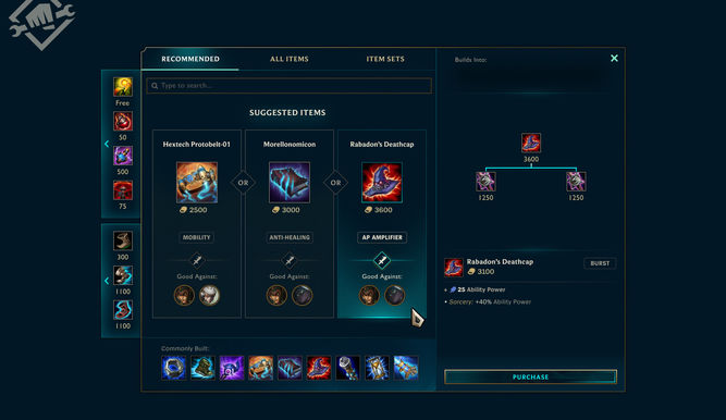 Objetos recomendados