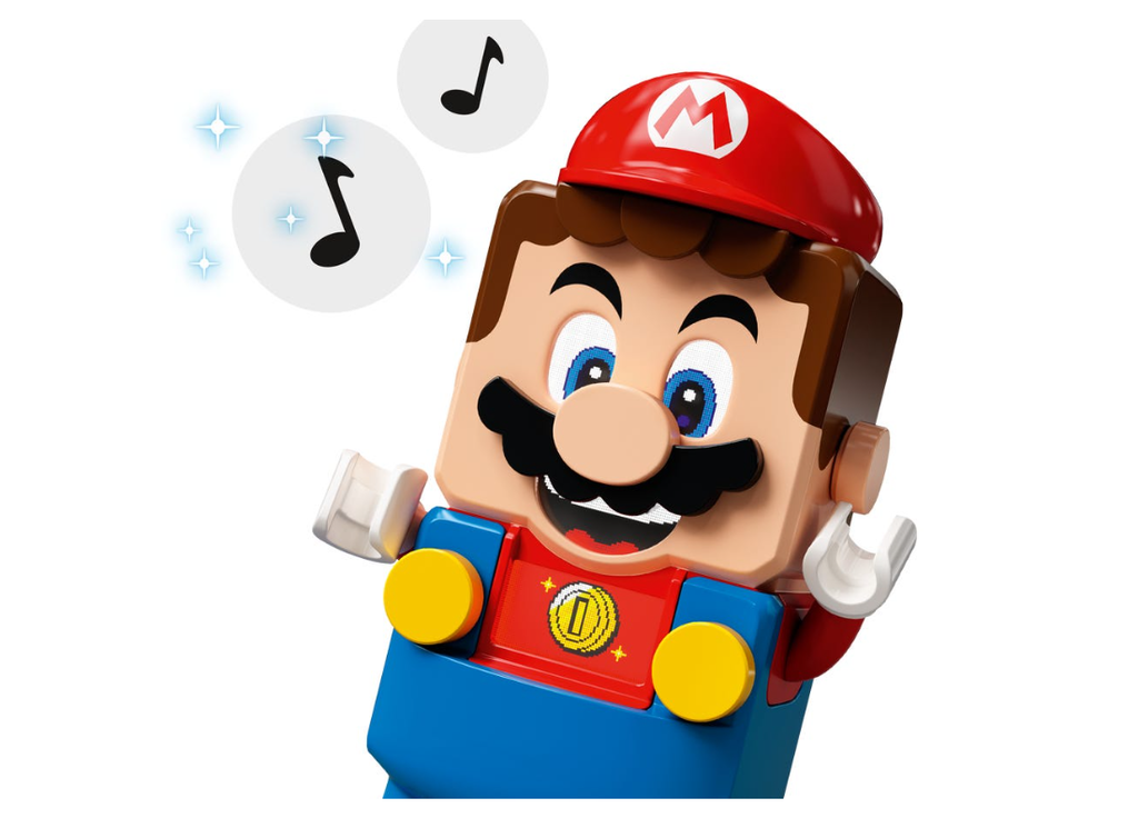 Mario incluso hace sonidos de coger monedas