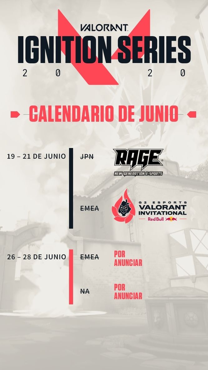 Calendario de junio de Ignition Series