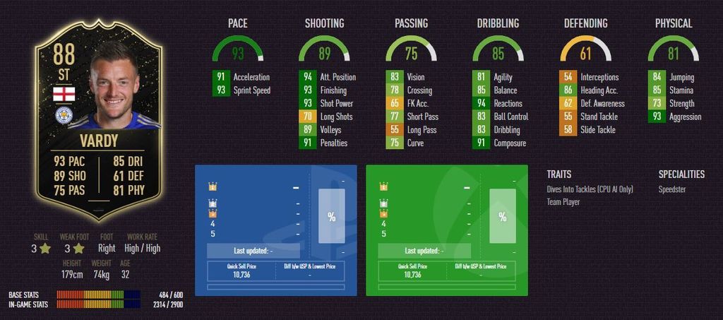 Vardy - 88