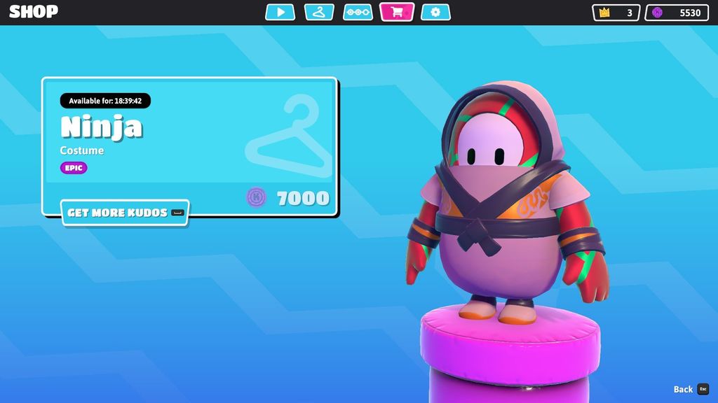Todas las skins de Fall Guys: Ultimate Knockout