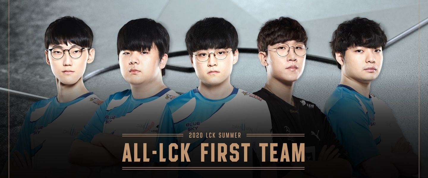 Cuatro jugadores de DAMWON están en el quinteto ideal