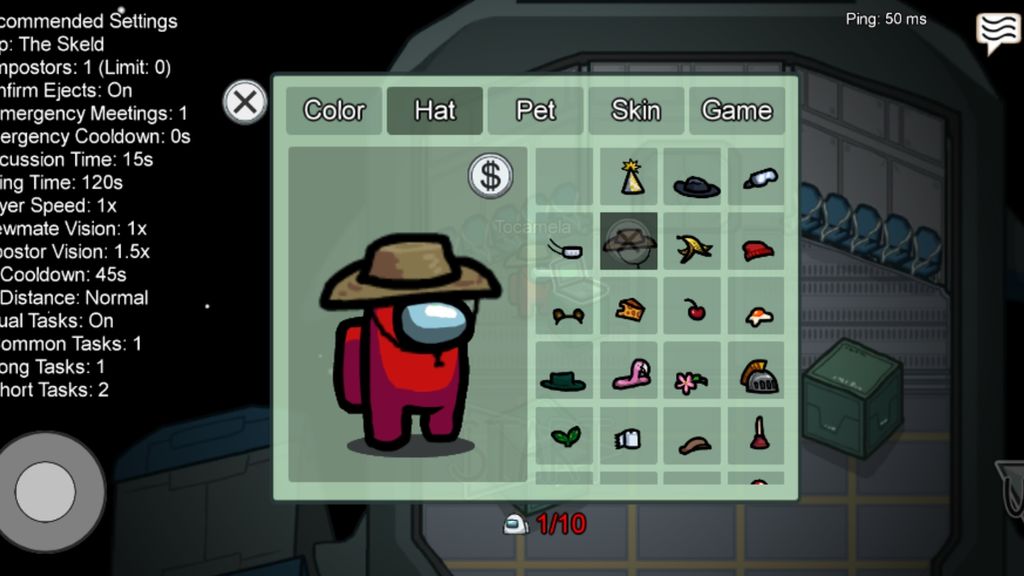 Todos los sombreros de Among Us!