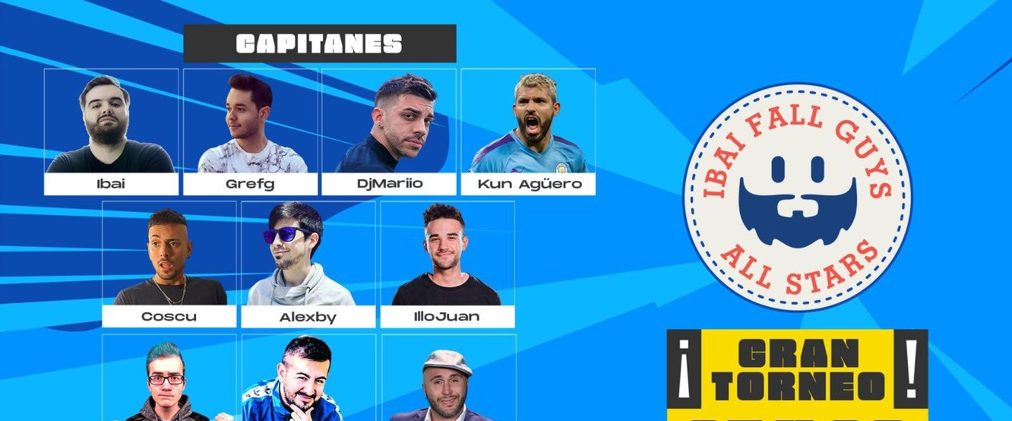 Lista de capitanes del torneo de Ibai