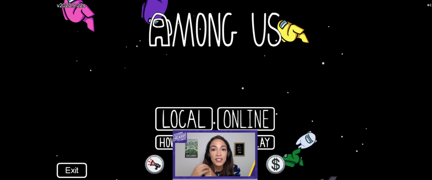 AOC stremeando Among Us