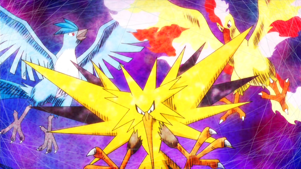 Aves legendarias de Kanto (Articuno, Zapdos y Moltres) - Del 6 al 13 de julio (5 estrellas)