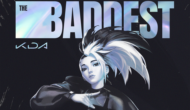 Portada de THE BADDEST, canción de K/DA