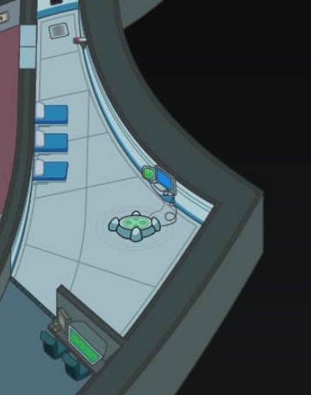 Parte derecha de la nave