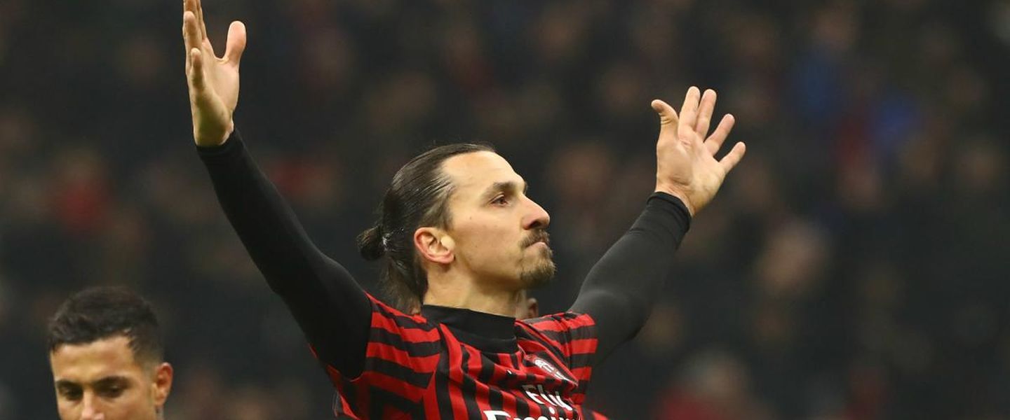 Ibrahimovic durante un partido con el Milán