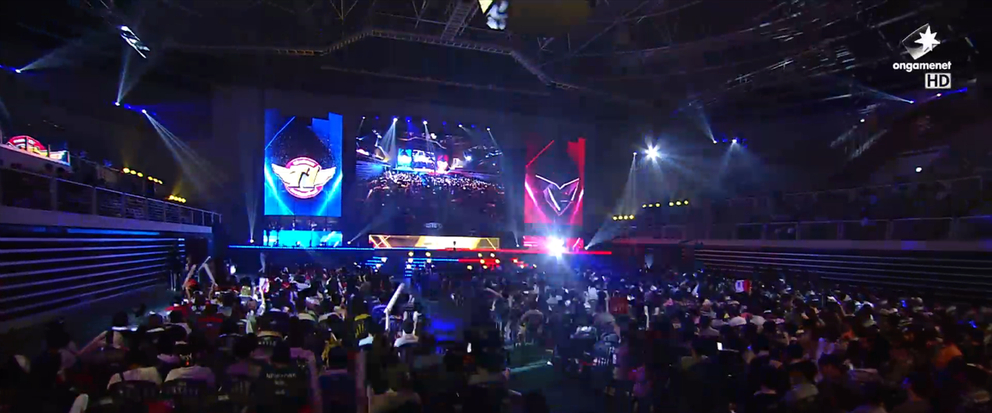 Un partido de SKT T1 vs Samsung en OGN