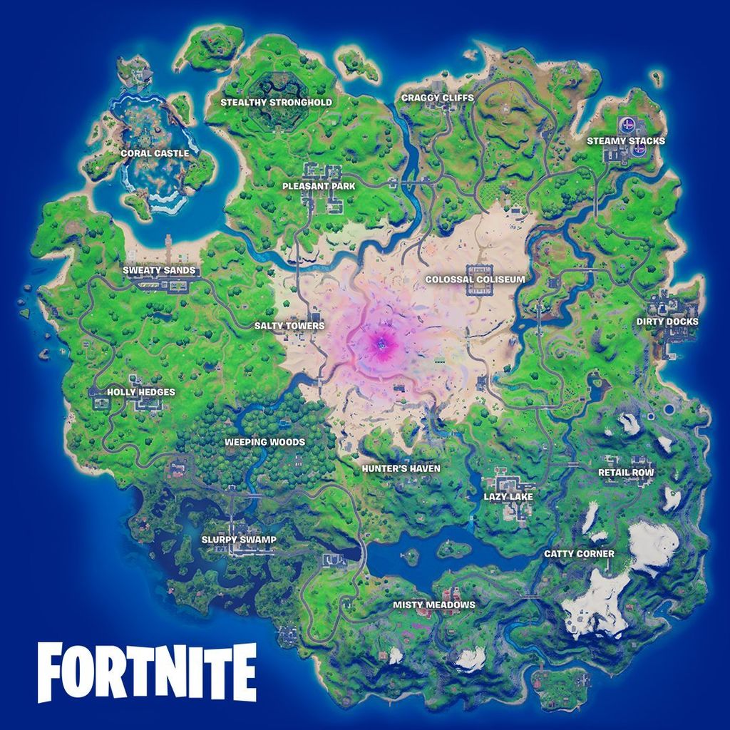 El nuevo mapa con nombres