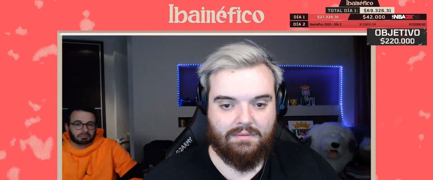 Ibai durante los últimos momentos de su retransmisión