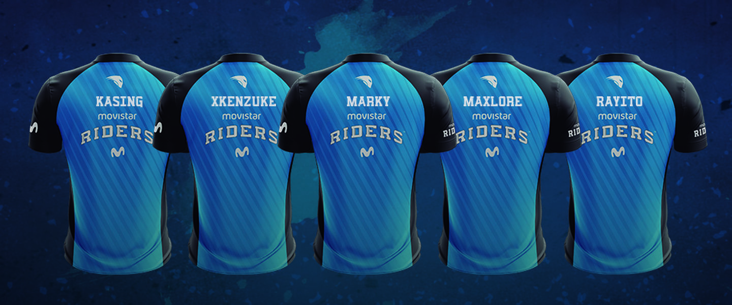 Quinteto de Movistar Riders
