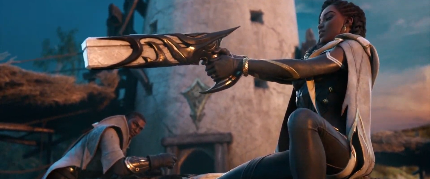 Lucian y Senna en el tráiler