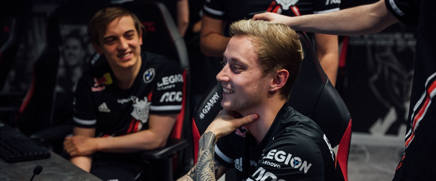 Caps y Rekkles, tras ganar en LEC