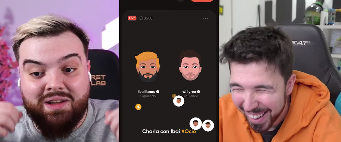 Ibai y Willy, en una conversación a través de Stereo App
