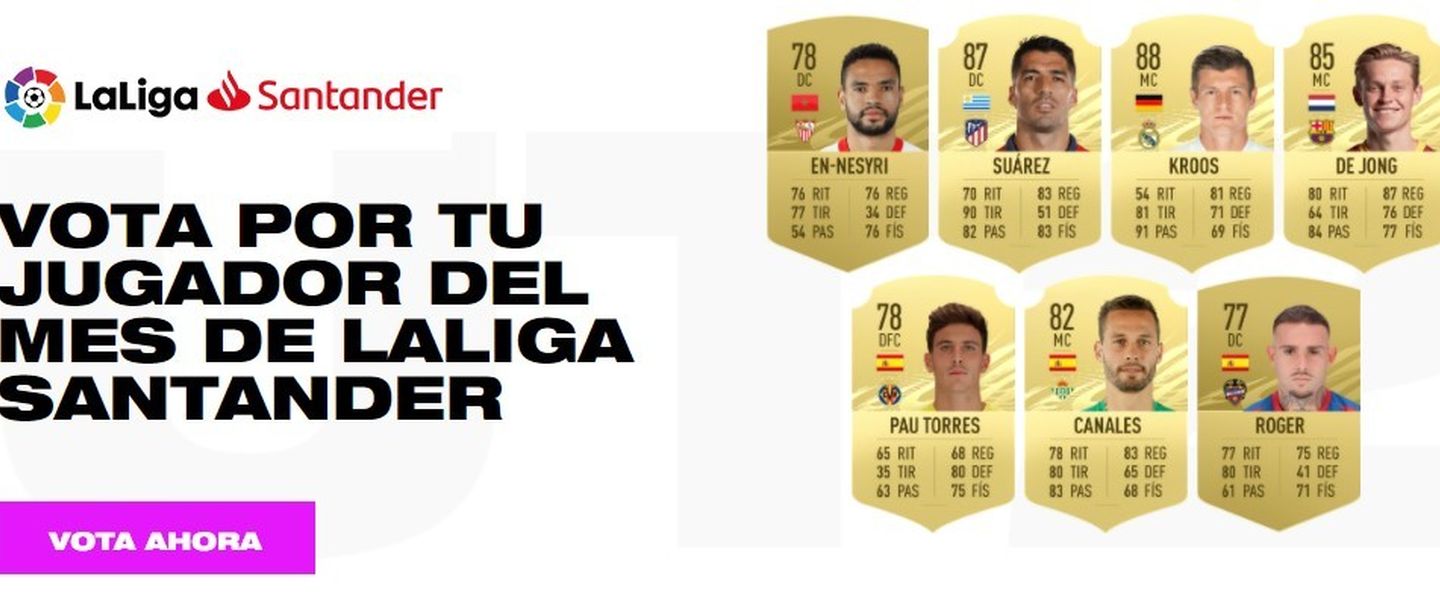 Nominados para el POTM de enero de FIFA 21 en LaLiga Santander