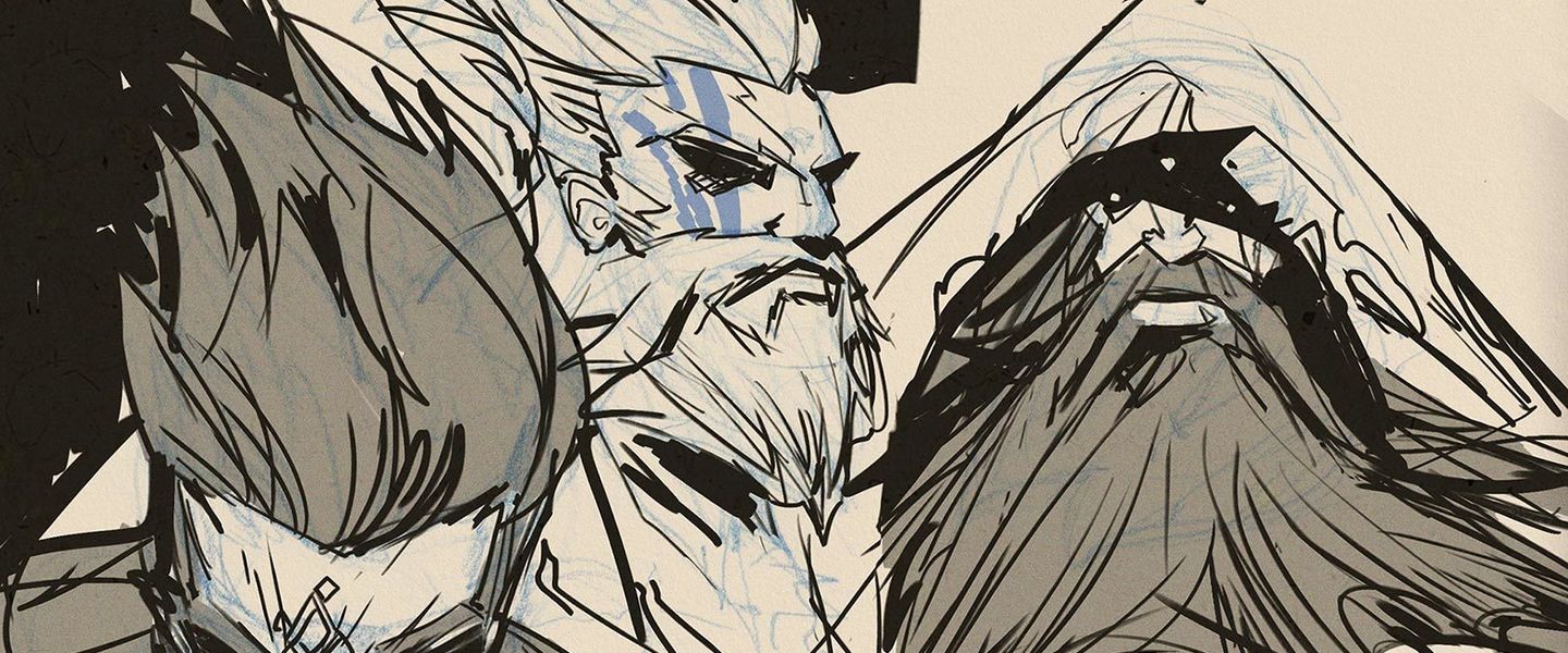 Bocetos del diseño de Udyr