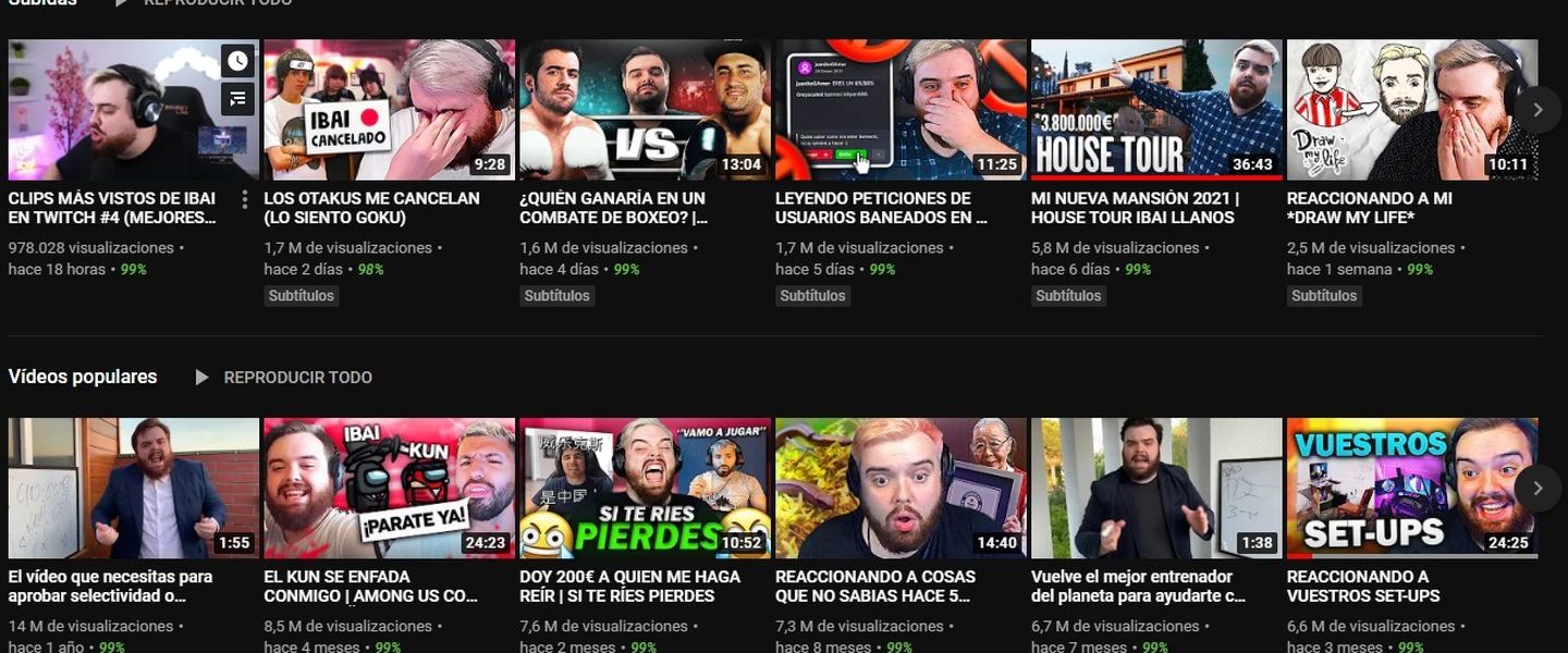 Canal YouTube de Ibai
