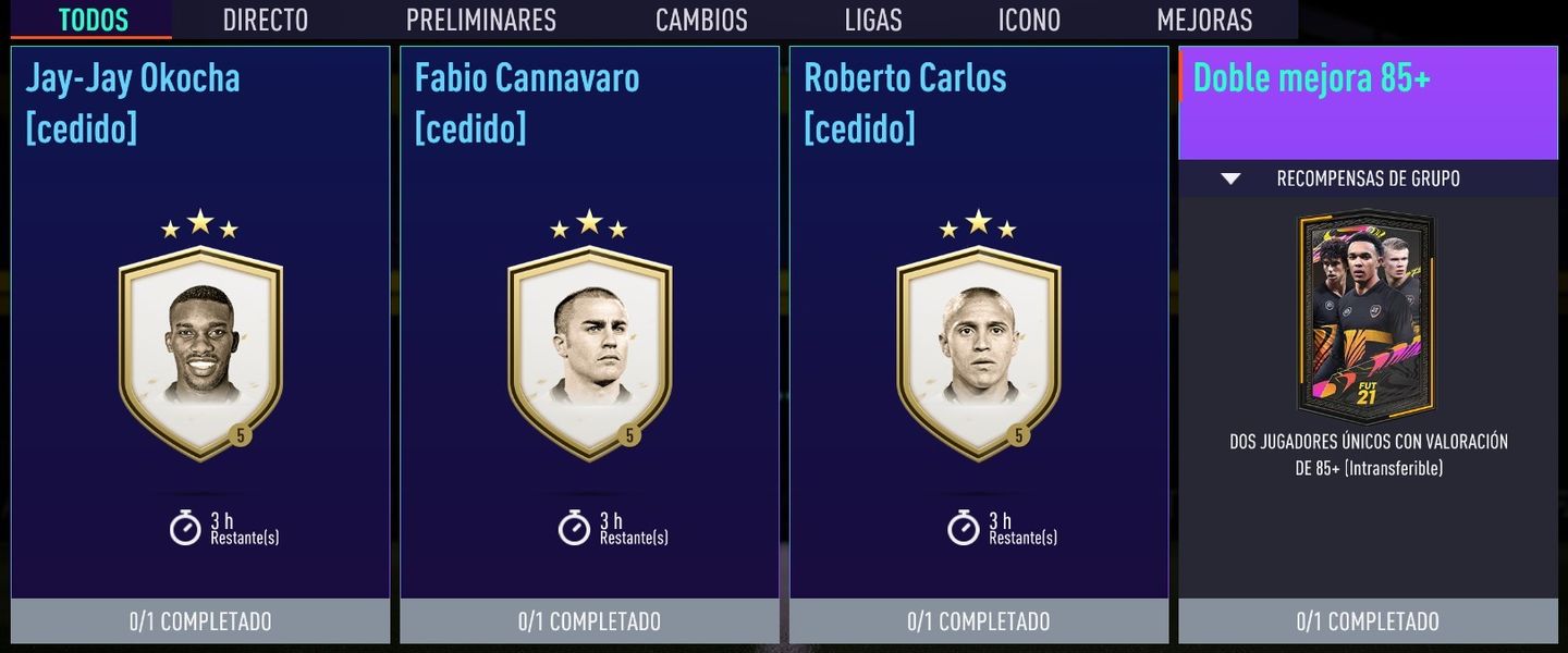 FIFA 21: Soluciones a la Doble Mejora 85+