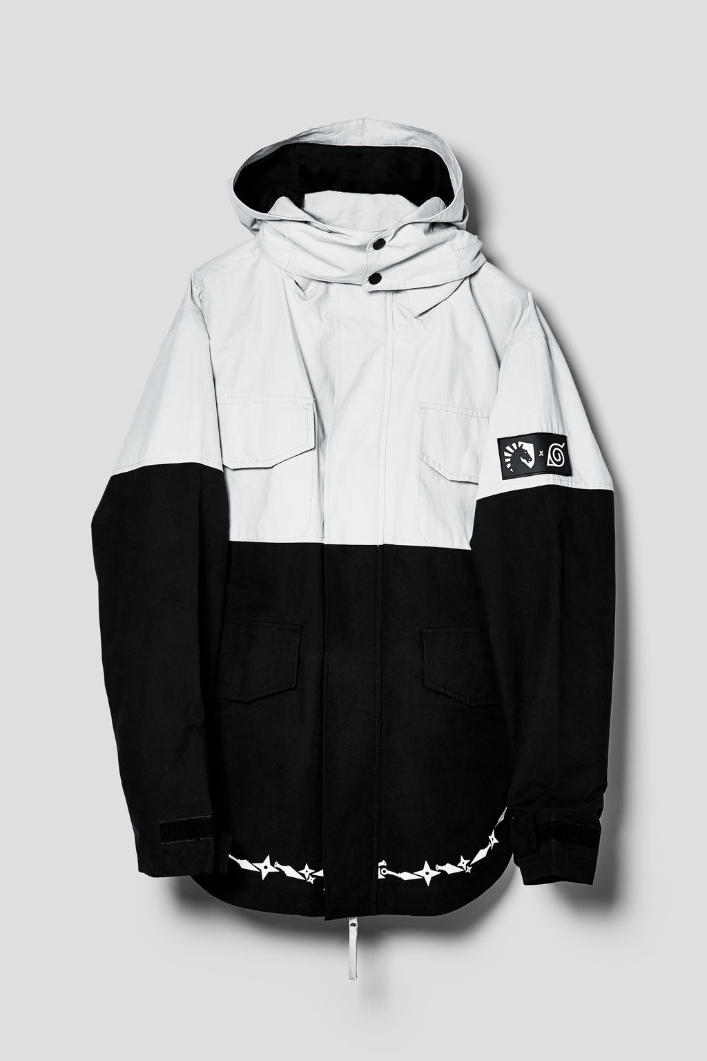 Sudadera de Team Liquid x Naruto con varias referencias