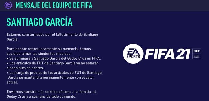 Notas oficiales de FIFA 21