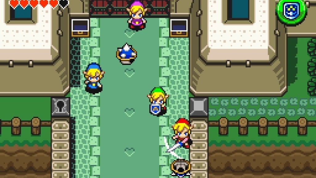 Four Swords, incluido junto al remake de A Link to the Past, es un juego único en la saga, puesto que es exclusivamente multijugador y funciona mediante la generación de mazmorras aleatorias, al más puro estilo roguelike