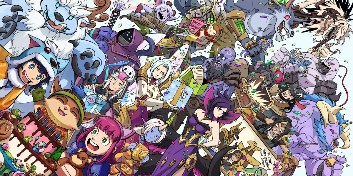 Ilustración de los 17 campeones