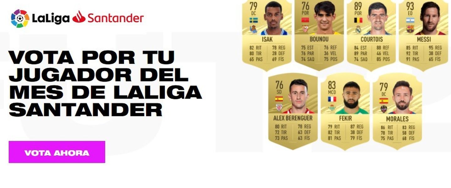 Candidatos a POTM de LaLiga Santander para el mes de febrero